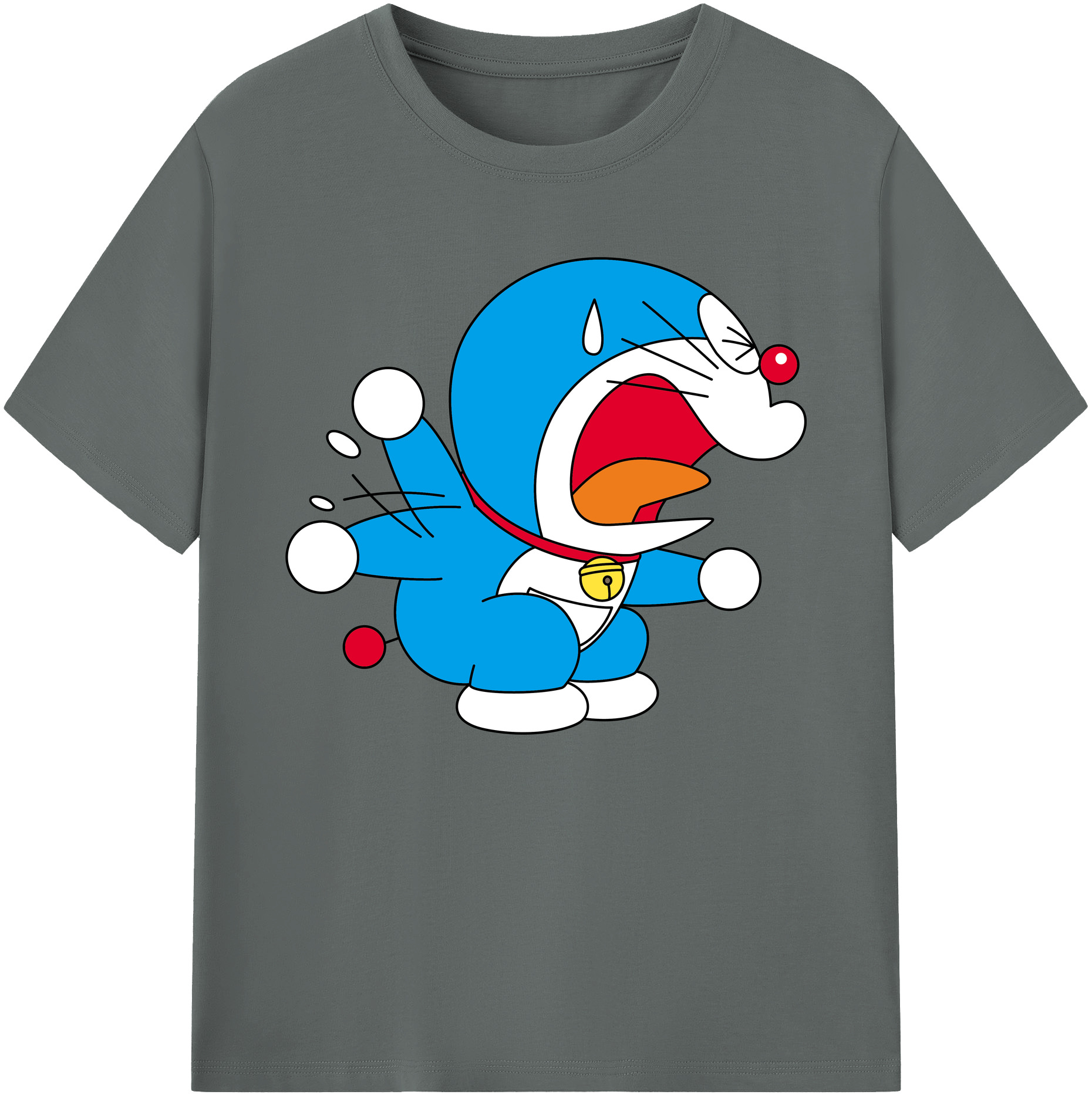 （画像用） ドラえもん Doraemon 綿100％ メンズ半袖Tシャツ｜肌触りやわらか＆通気性